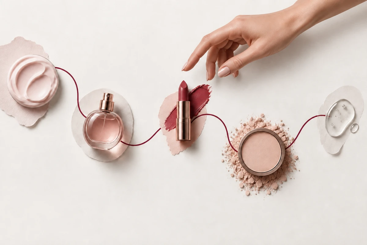 Beauty products illustrating research into shopping across categories